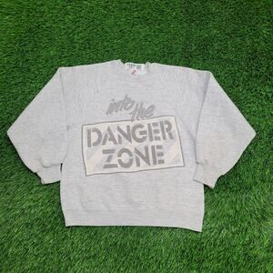 Vintage 80s Hot Sexy Dangerous Sweatshirt Womens Small 18x22